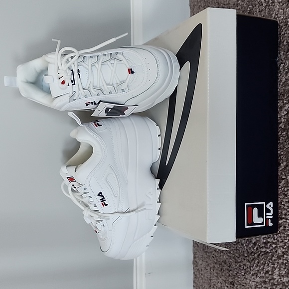 red velvet fila shoes